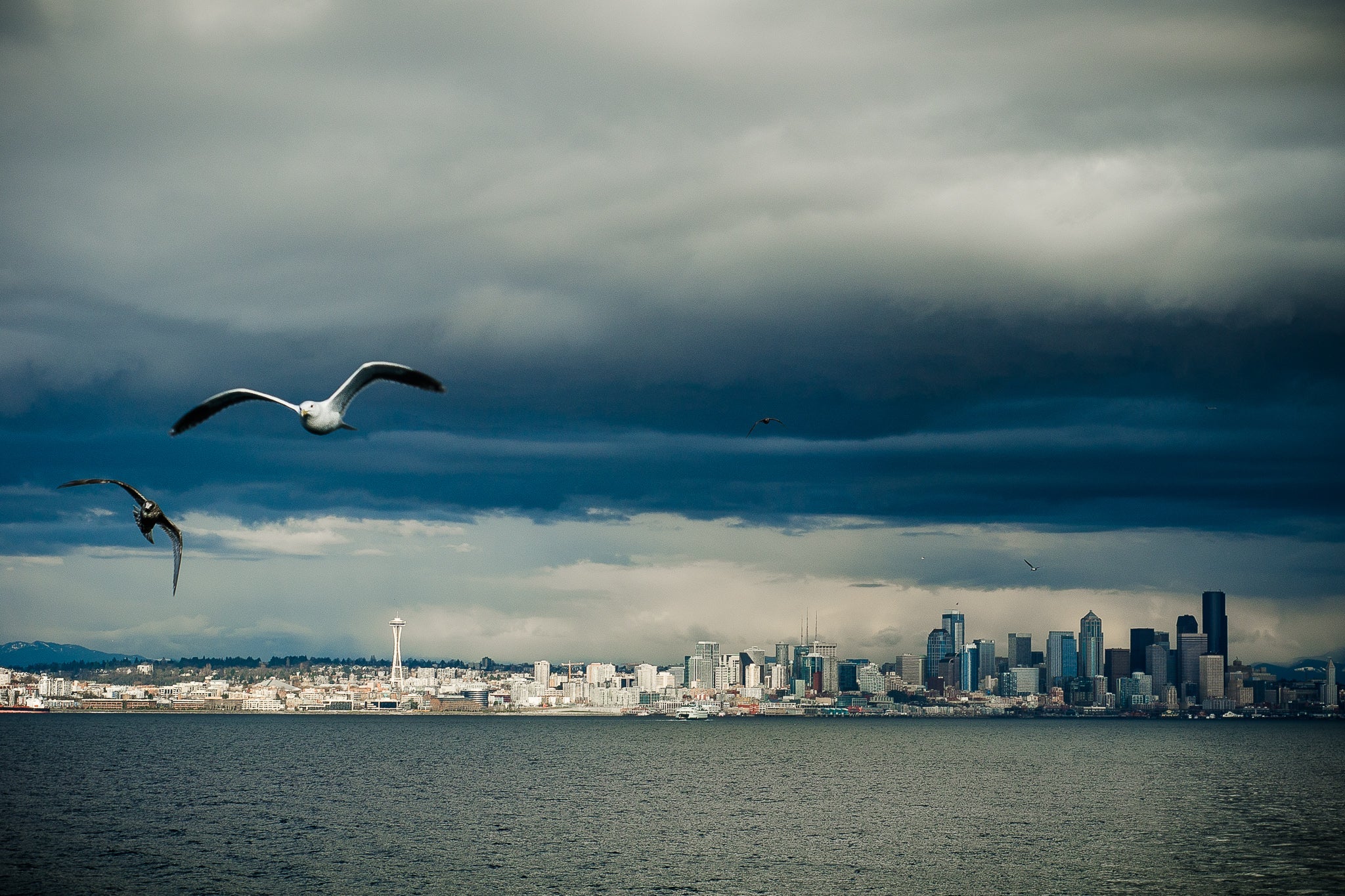 Seattle (Framed Print)