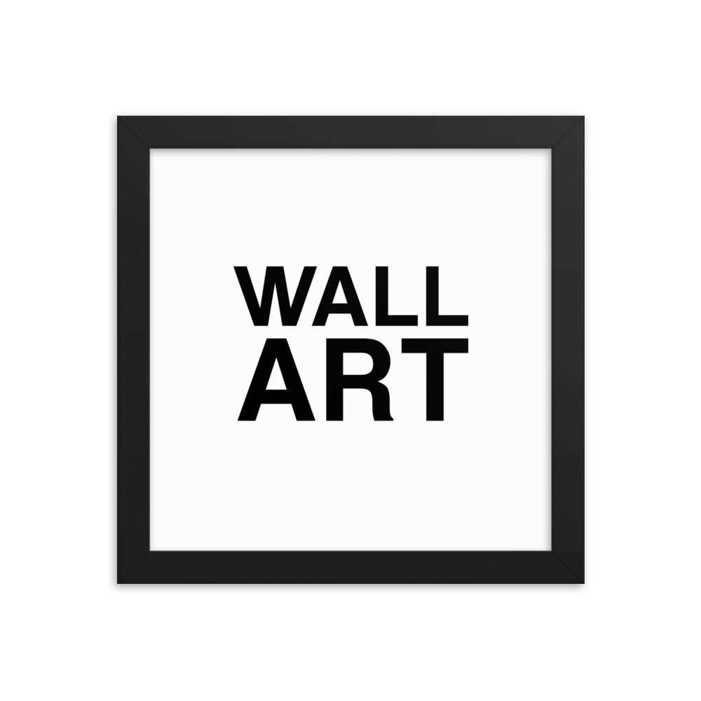 Wall Art (Framed Print)