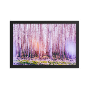 Fall in Line (Framed Print)