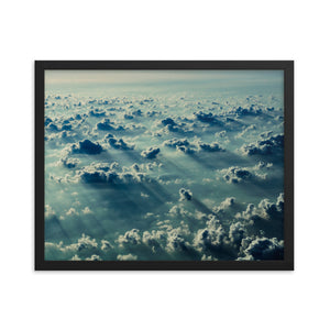 Sunset in the Clouds (Framed Print)
